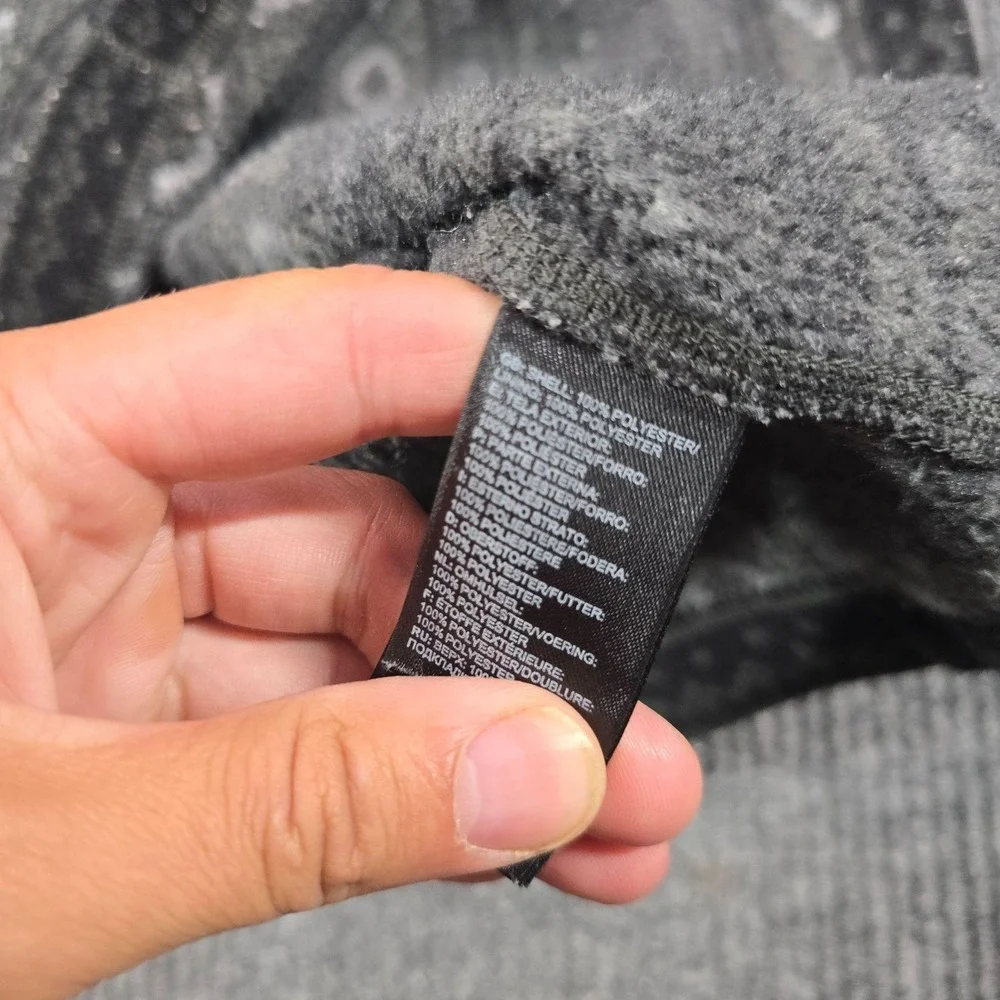 The North Face Sweatshirt Mens Large Gray Pullover 1/4 Zip Fleece Fair Isle